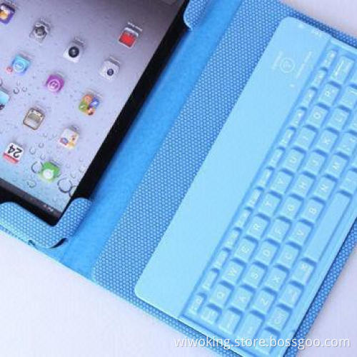 Bluetooth Keyboard Case/Cover for iPad Mini, Made of Natural Rubber Material